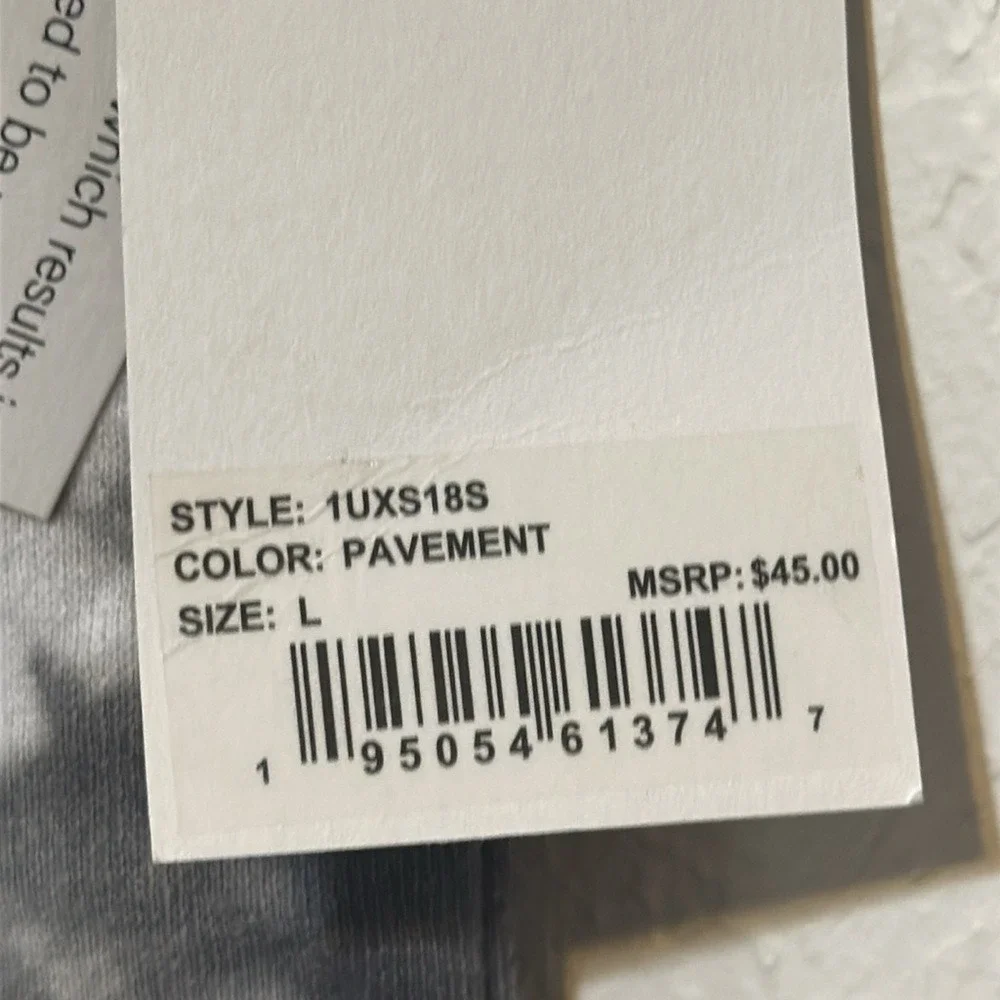 Sage‎ Collective Tie Dye Lounge Shorts Pavement Grey White Drawstring Large NEW
